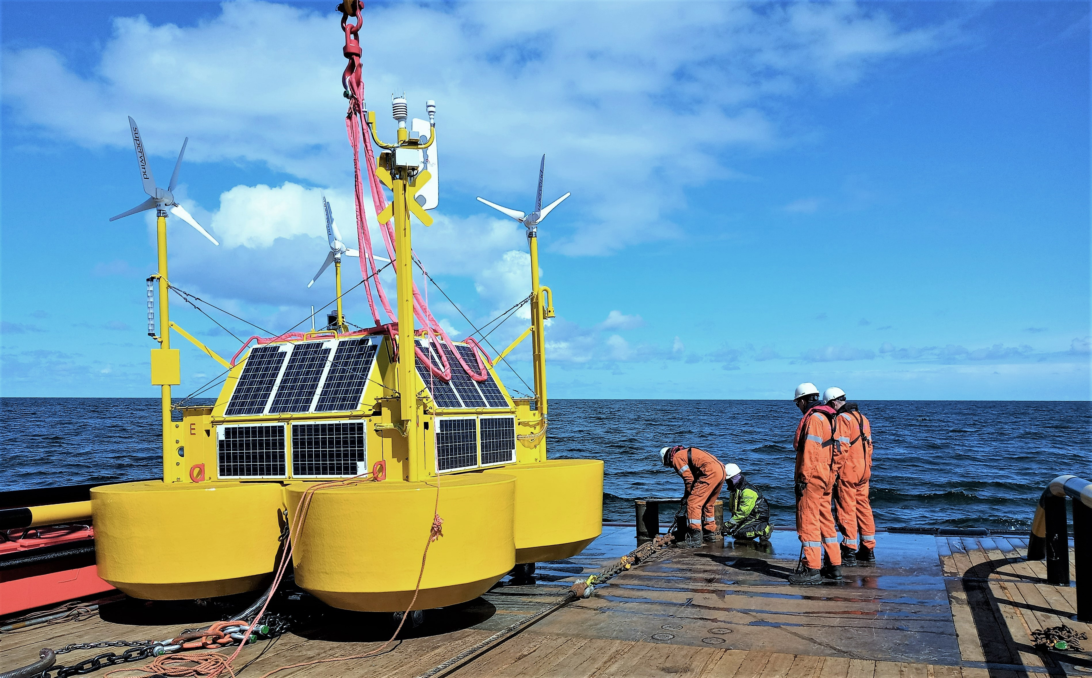 EOLOS floating LiDAR buoy at sea